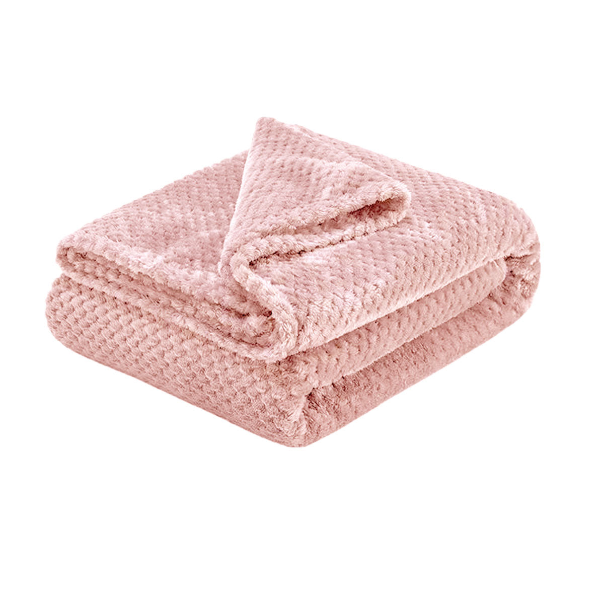 soft-diamond-fleece-throw-rug-blanket-pink www.mallsonline.com.au