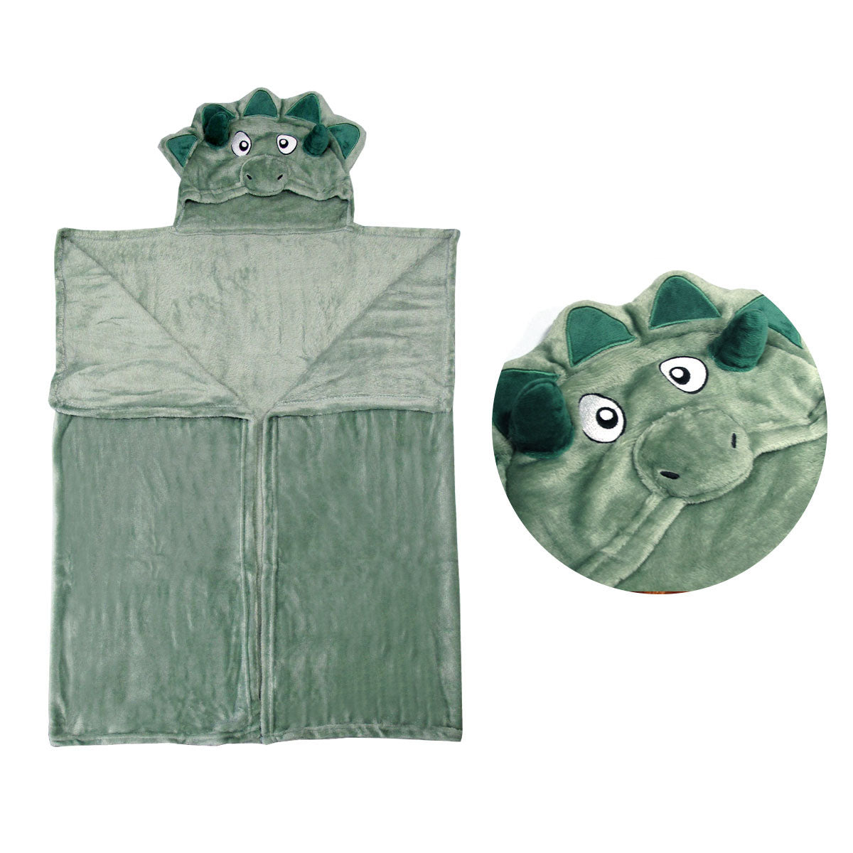 hooded-wrap-snuggle-animal-blanket-throw-rug-dinosaur www.mallsonline.com.au