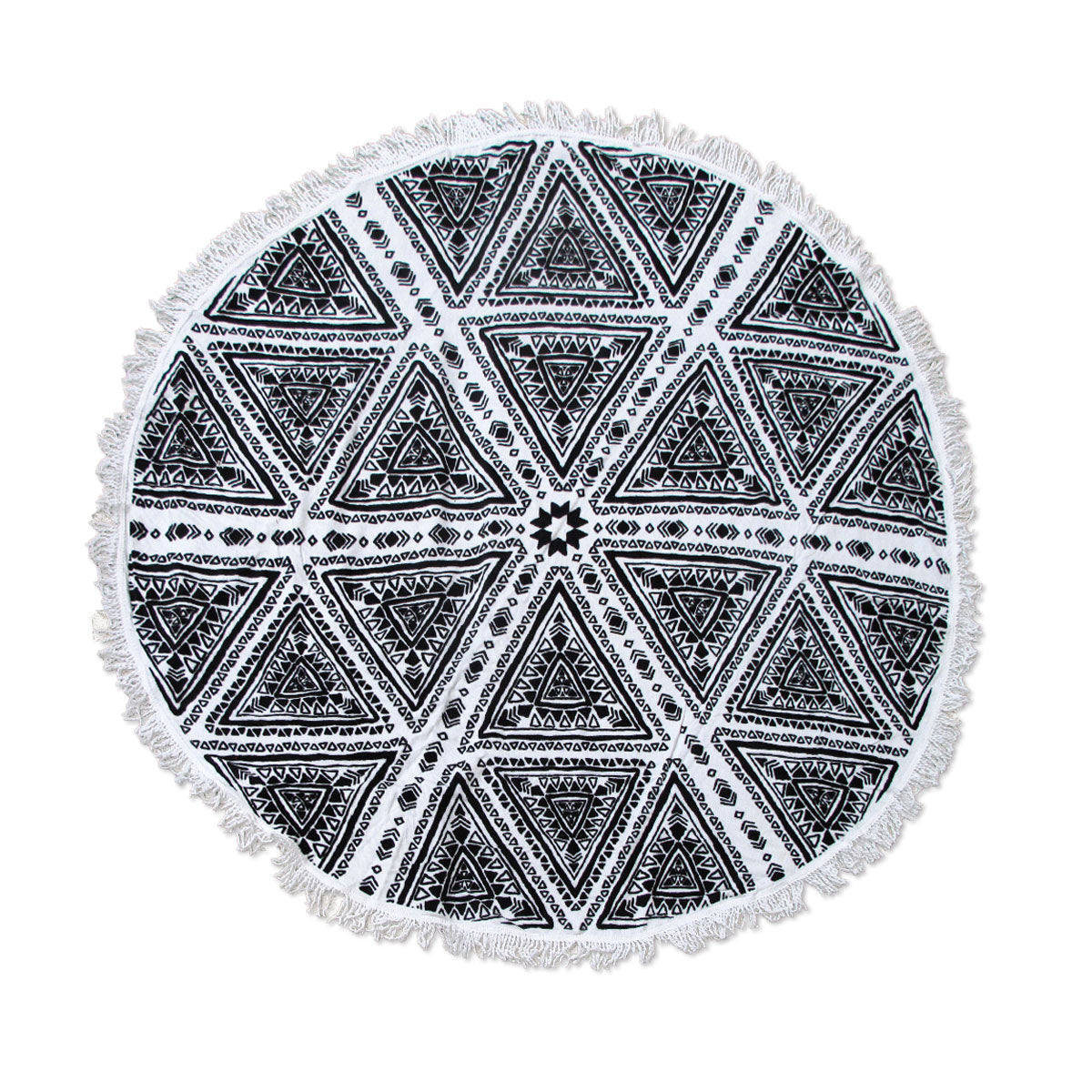 zulu-triangle-100-cotton-round-beach-towel www.mallsonline.com.au