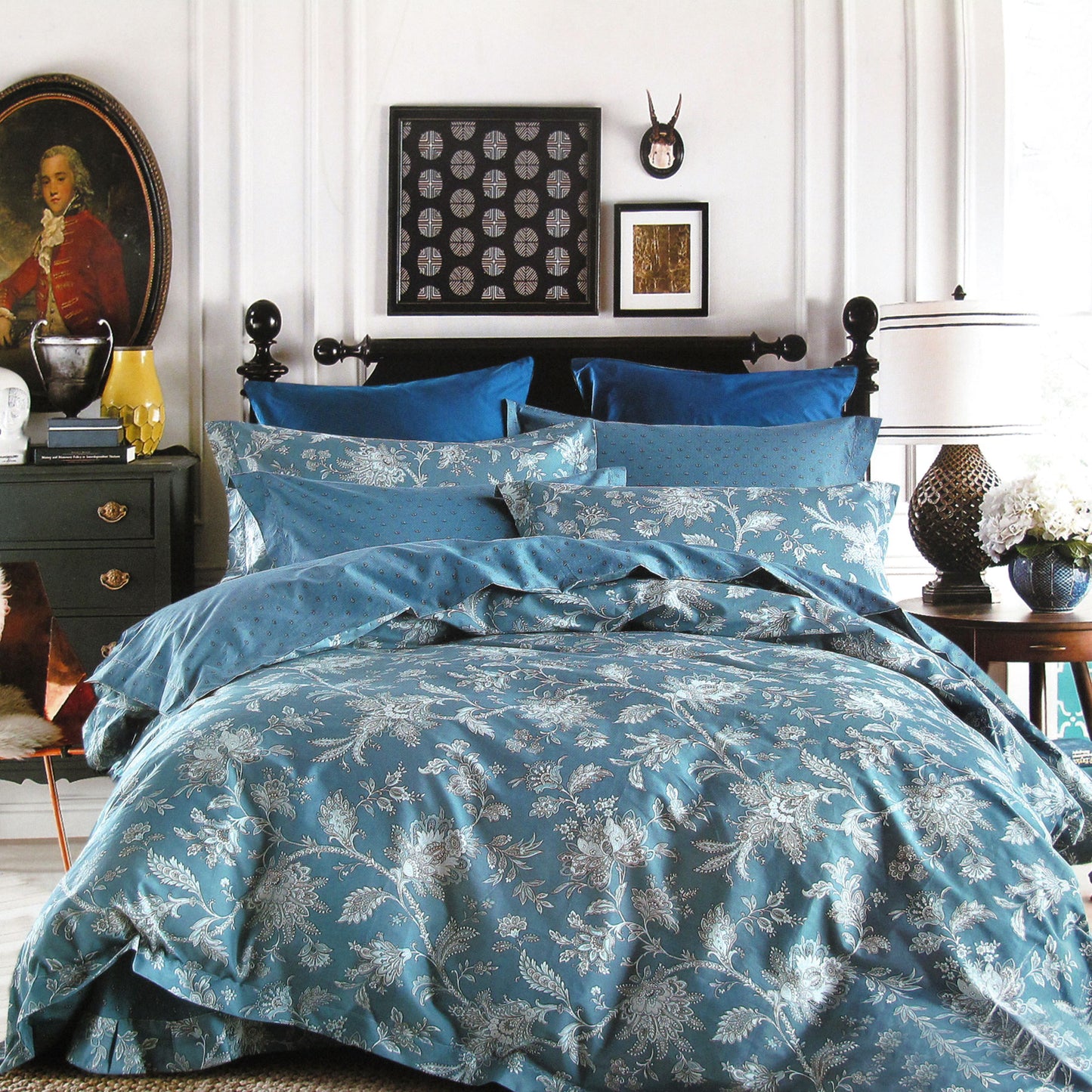 250tc-oliver-cotton-reversible-quilt-cover-set-queen www.mallsonline.com.au