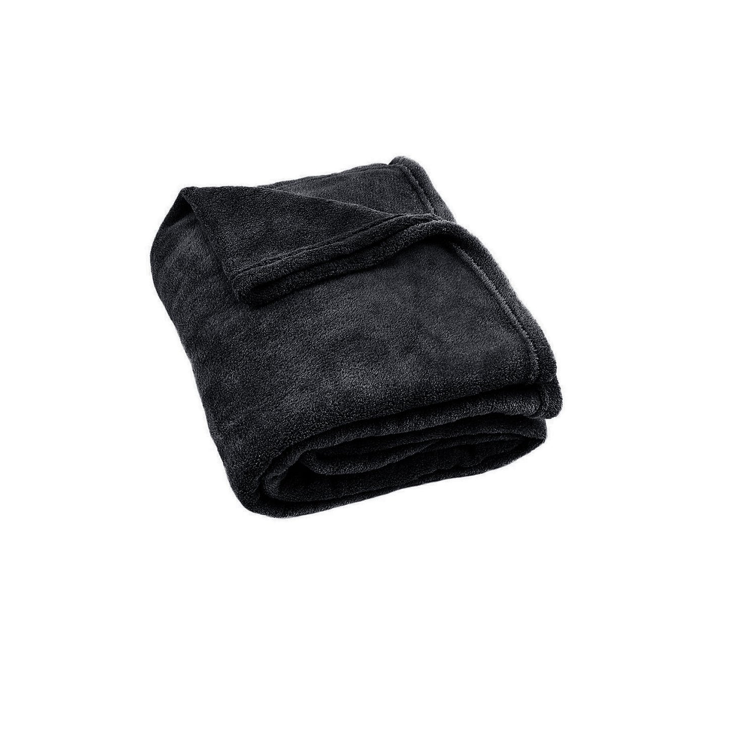 super-soft-coral-fleece-large-throw-rug-charcoal www.mallsonline.com.au