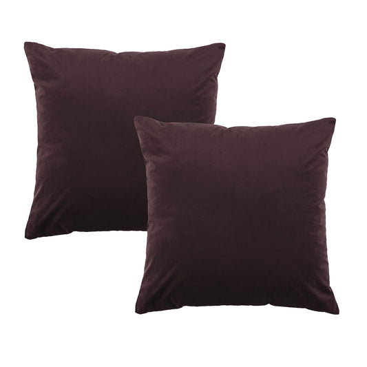 bianca-pair-of-vivid-coordinates-velvet-european-pillowcases-plum-65-x-65cm www.mallsonline.com.au