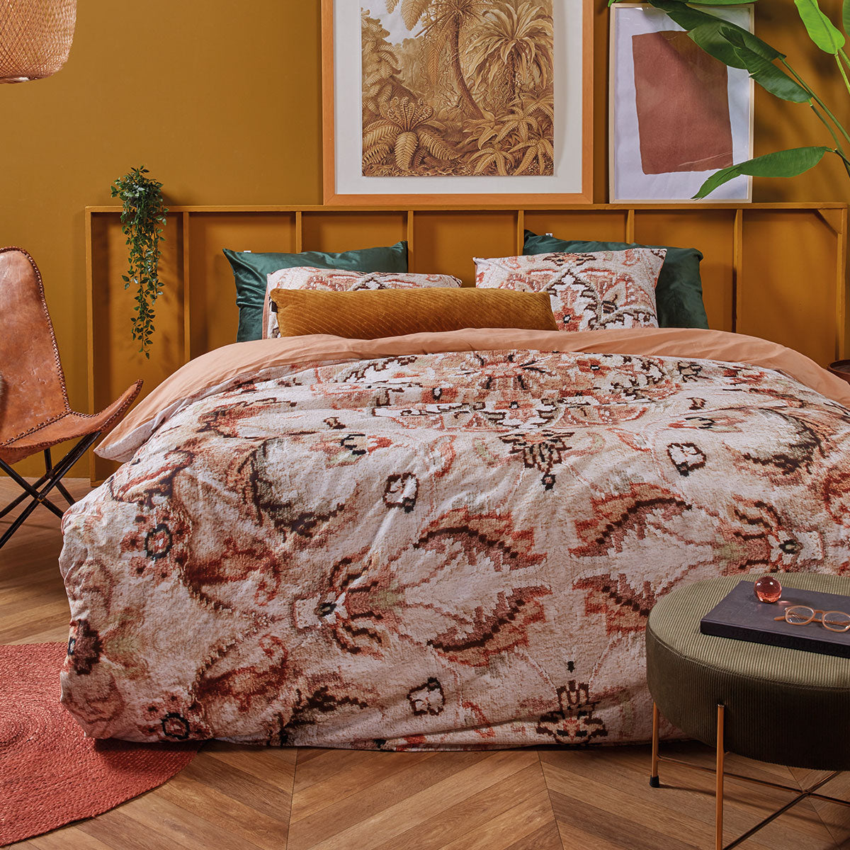 bedding-house-persian-rug-natural-cotton-quilt-cover-set-king www.mallsonline.com.au