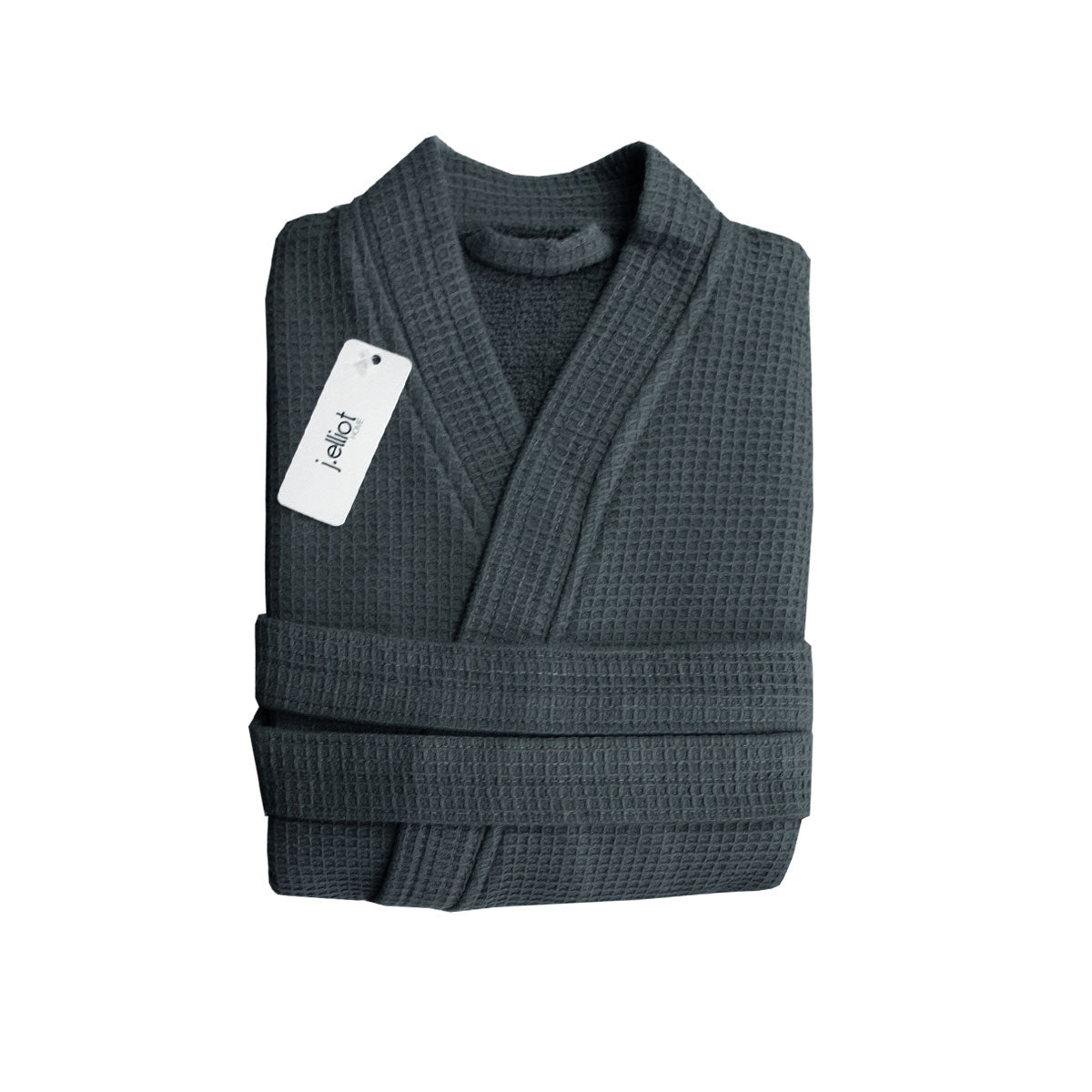 j-elliot-home-camila-cotton-waffle-bath-robe-coal at www.mallsonline.com.au