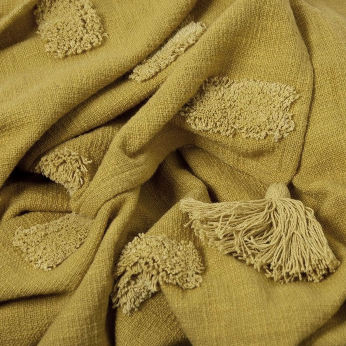 j-elliot-home-quinn-100-cotton-textured-throw-130-x-160-cm-ochre-jojoba www.mallsonline.com.au