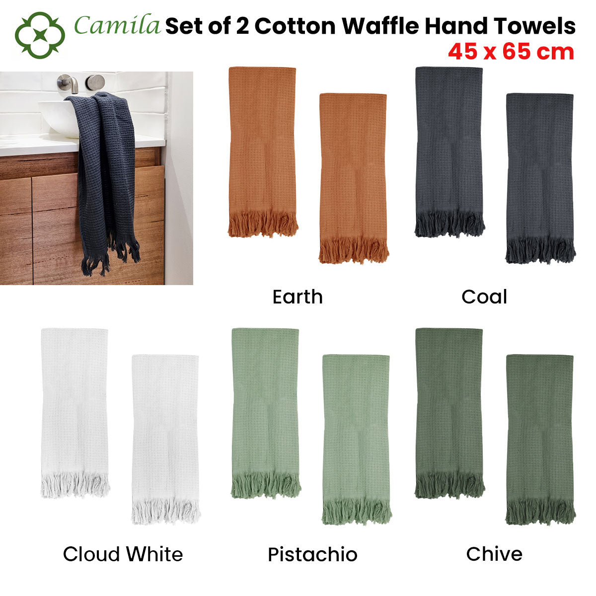 j-elliot-home-400gsm-camila-set-of-2-cotton-waffle-hand-towels-45-x-65-cm-coal at www.mallsonline.com.au