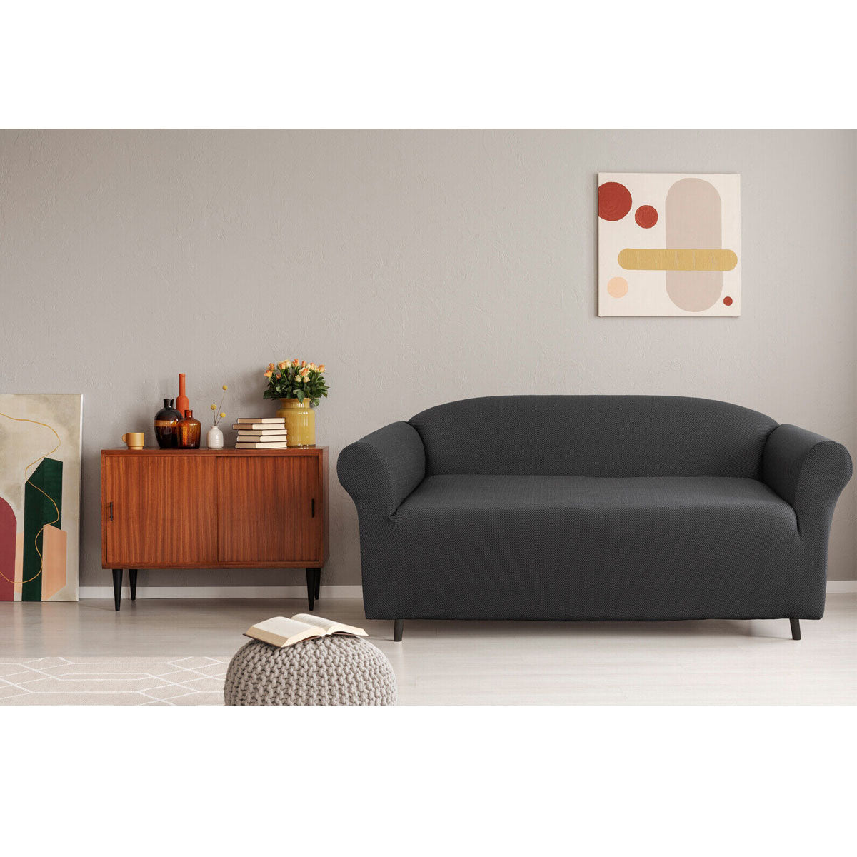 elan-cambridge-extra-stretch-couch-cover-steel-two-seater-steel www.mallsonline.com.au