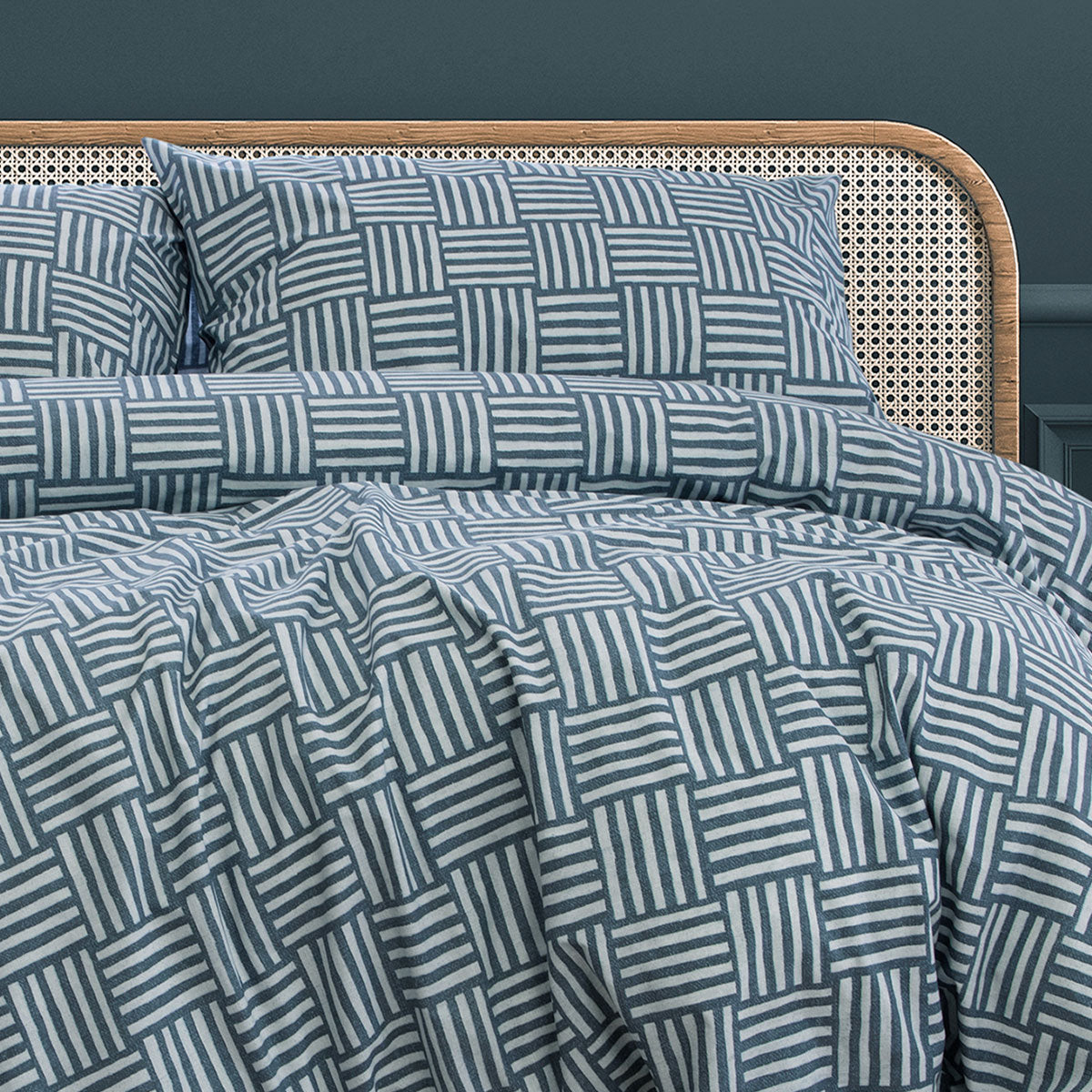 ardor-fletcher-faded-indigo-printed-quilt-cover-set-king www.mallsonline.com.au