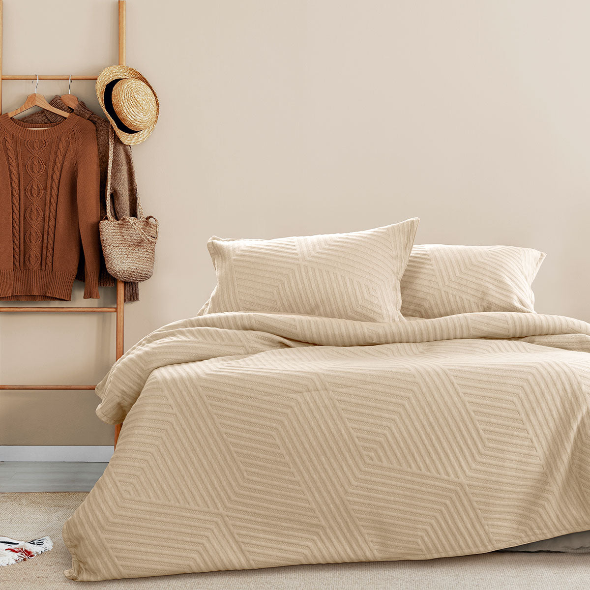 ardor-alton-linen-jacquard-embossed-texture-geo-quilt-cover-set-queen www.mallsonline.com.au