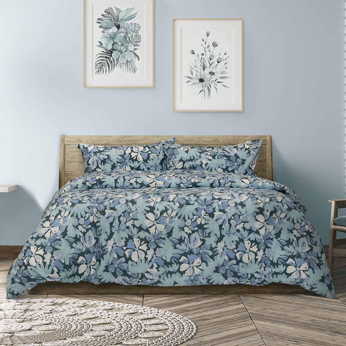 ardor-eadie-teal-floral-printed-quilt-cover-set-queen www.mallsonline.com.au