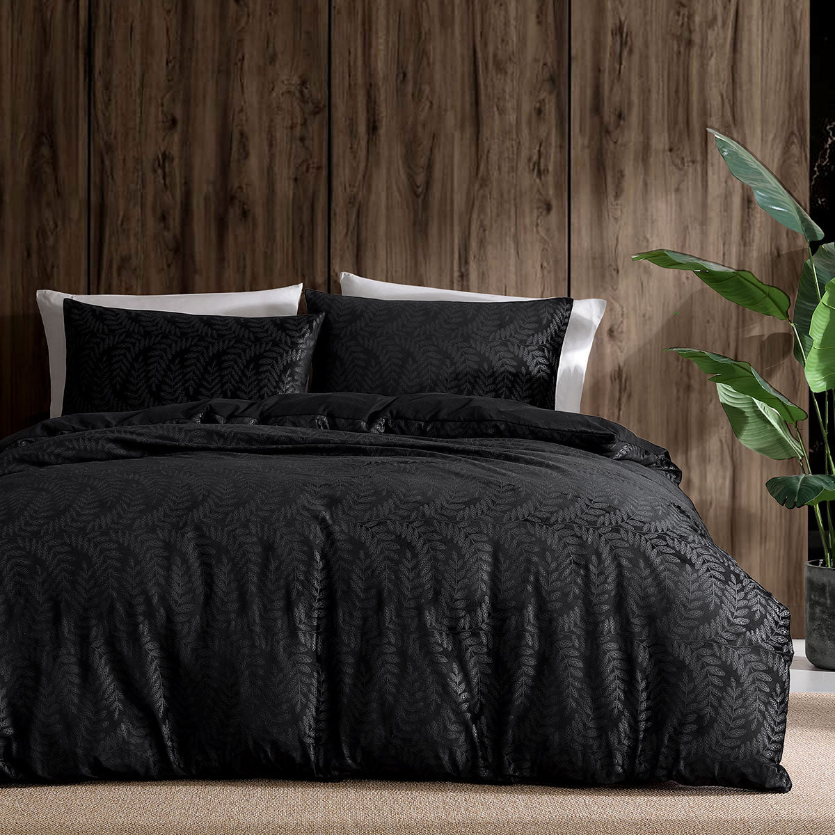 ardor-rui-black-embossed-velvet-soft-quilt-cover-set-king www.mallsonline.com.au