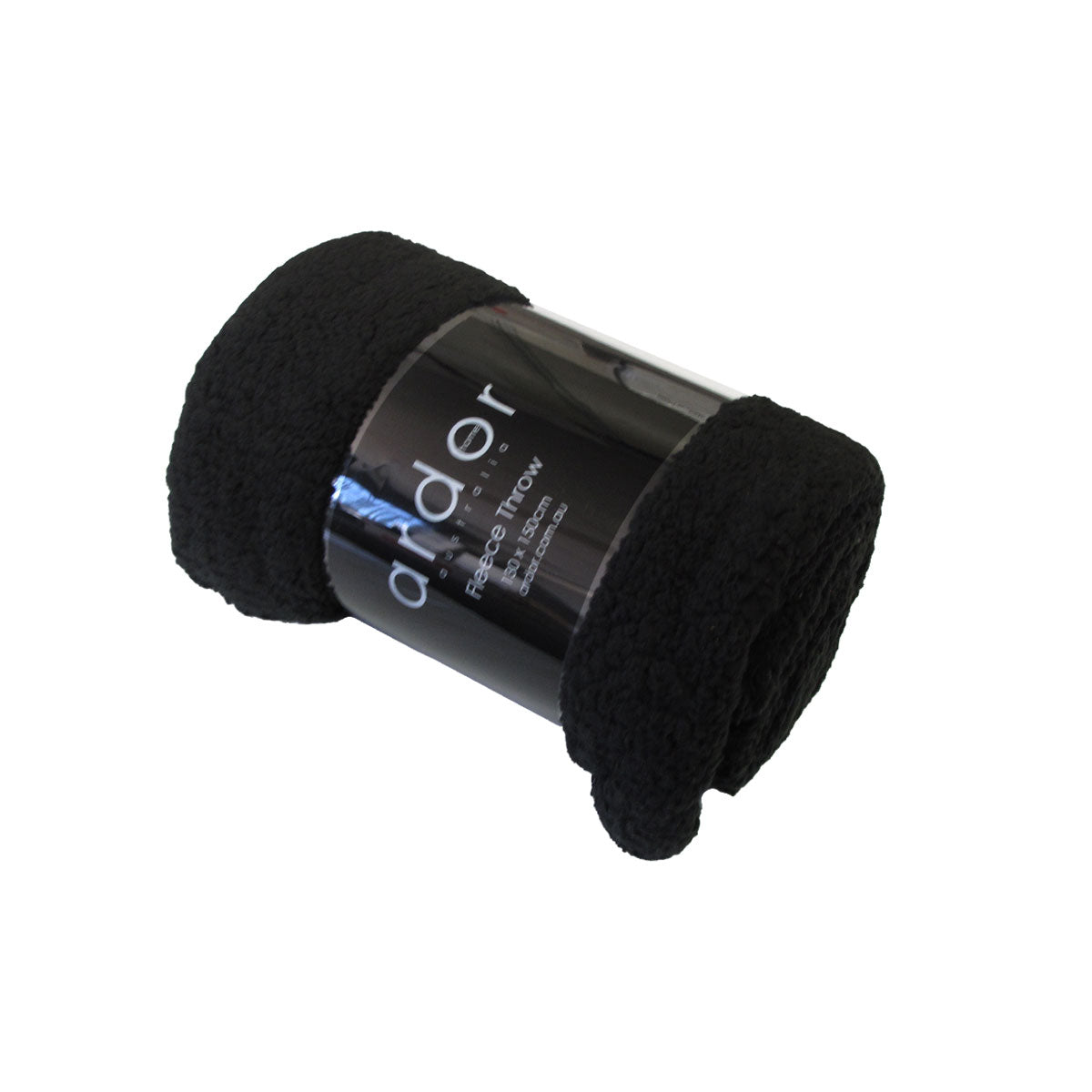 ardor-lupinia-black-sherpa-fleece-throw-rug-130-x-150cm www.mallsonline.com.au
