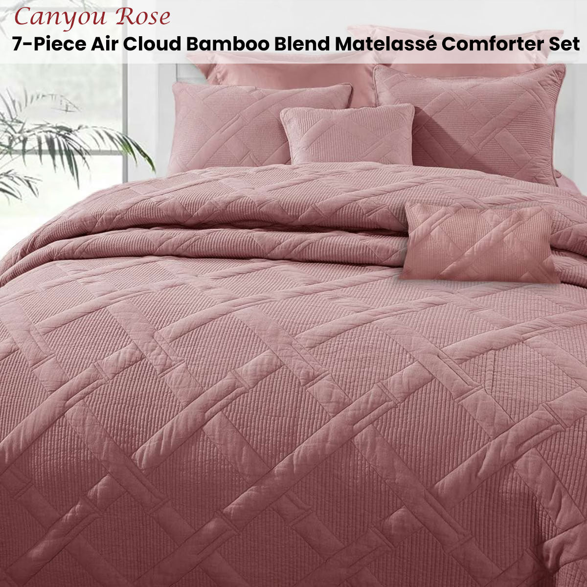 ramesses-canyou-rose-7-piece-air-cloud-bamboo-blend-matelasse-comfort-set-queen www.mallsonline.com.au