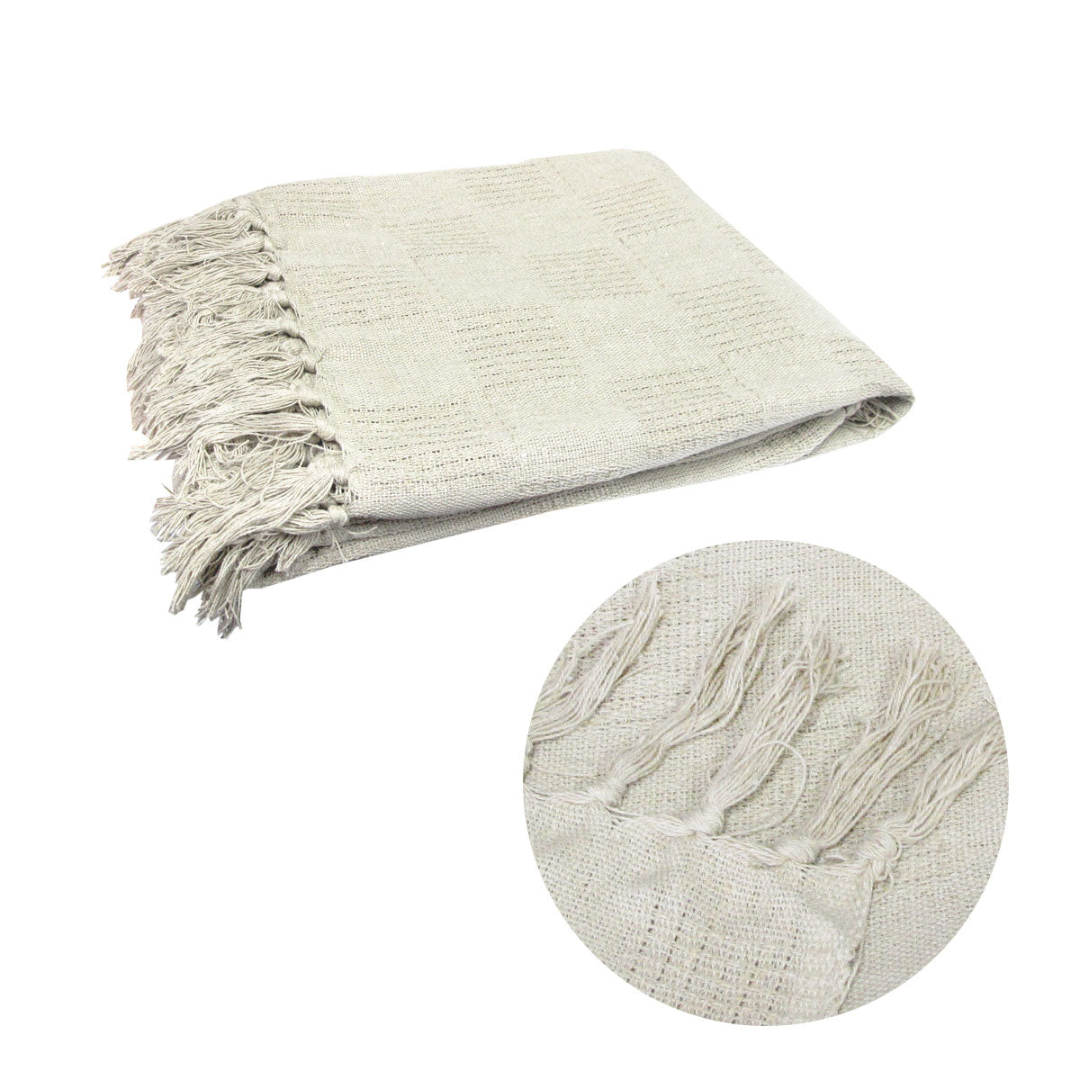 checkerboard-100-cotton-texture-fringe-throw-rug-125-x-150-cm-off-white www.mallsonline.com.au