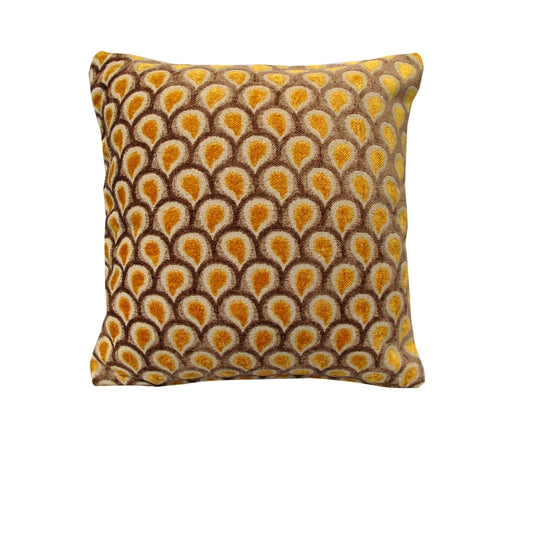 rapee-peacock-texture-cushion-cover-gold-45-x-45-cm www.mallsonline.com.au