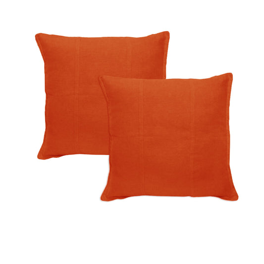 pair-of-pure-linen-european-pillowcases-mandarin www.mallsonline.com.au
