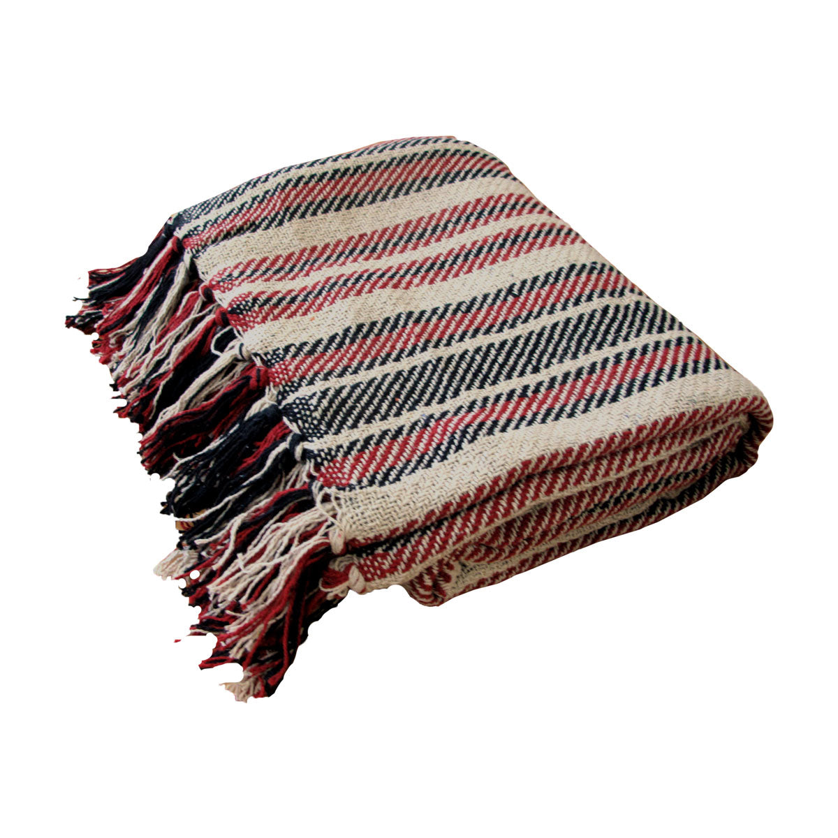 stella-100-cotton-knitted-throw-rug-natural-red www.mallsonline.com.au