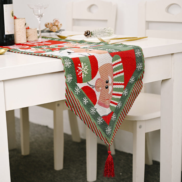 christmas-table-runner-thickened-knitted-dining-tablecloth-xmas-party-decorsanta-claus www.mallsonline.com.au
