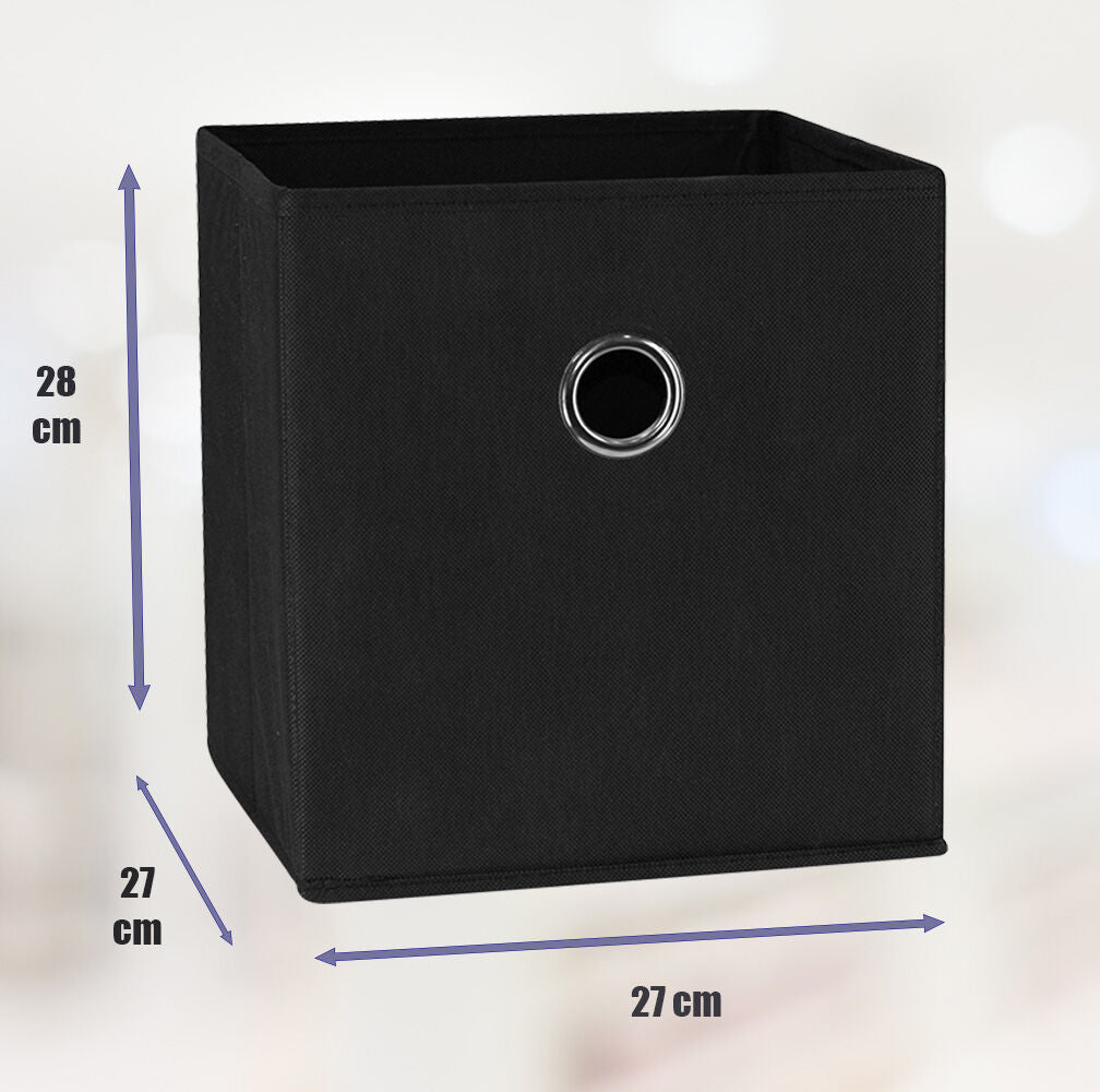 sorti-27x28x27-cm-black-8-pack-foldable-storage-cubes-fabric-bookcase-organizers-for-toys-and-more www.mallsonline.com.au