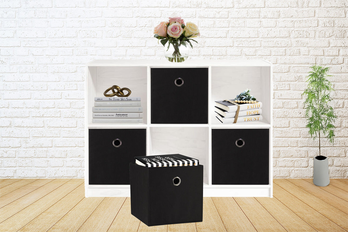 sorti-27x28x27-cm-black-8-pack-foldable-storage-cubes-fabric-bookcase-organizers-for-toys-and-more www.mallsonline.com.au