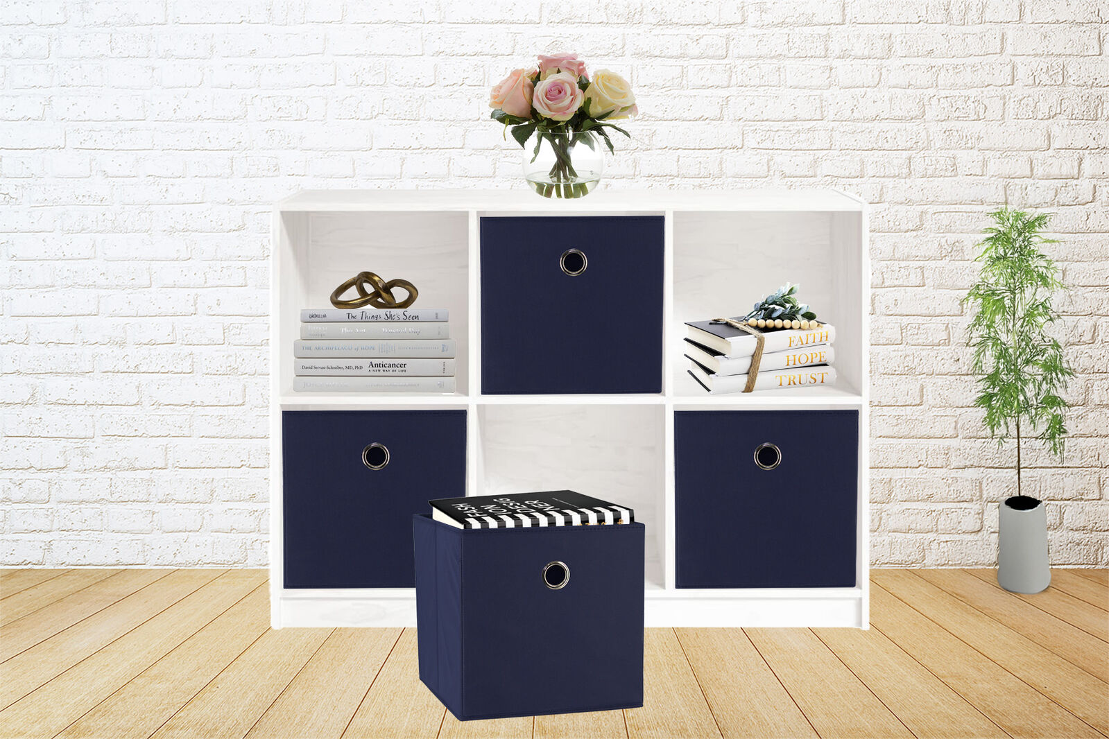 sorti-27x28x27-cm-dark-blue-8-pack-foldable-storage-cubes-fabric-bookcase-organizers-for-toys-and-more www.mallsonline.com.au
