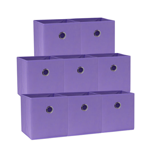 sorti-27x28x27-cm-light-purple-8-pack-foldable-storage-cubes-fabric-bookcase-organizers-for-toys-and-more www.mallsonline.com.au