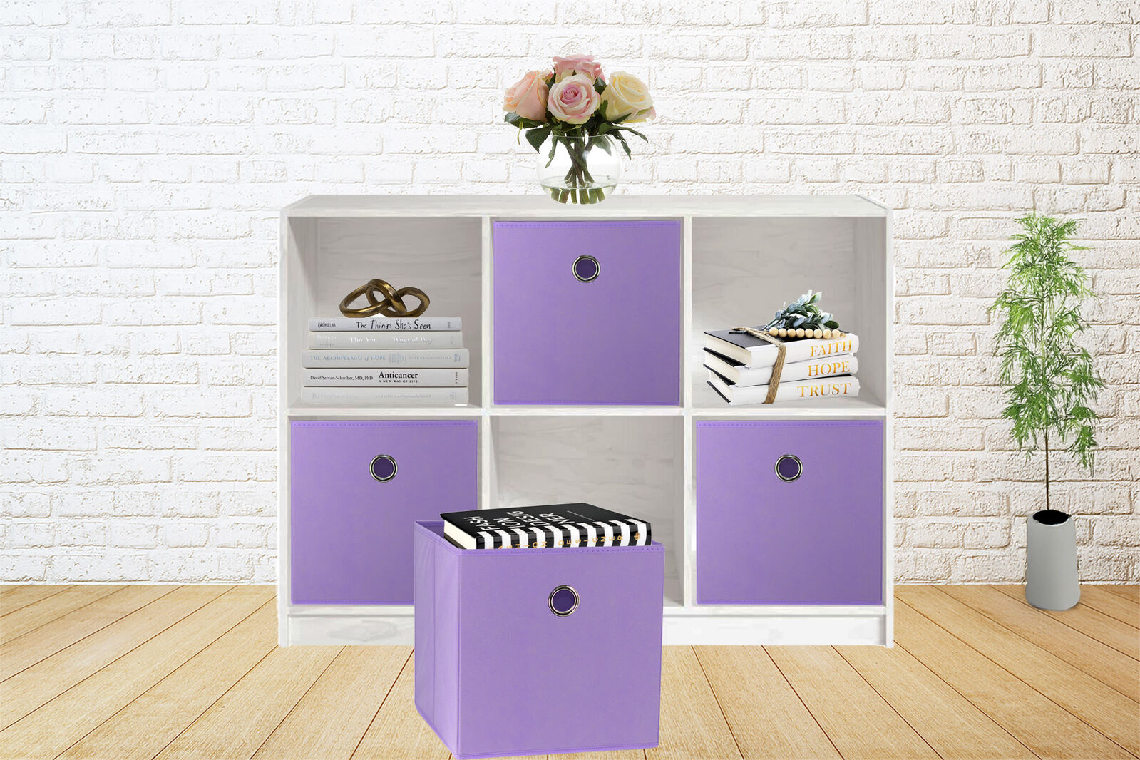 sorti-27x28x27-cm-light-purple-8-pack-foldable-storage-cubes-fabric-bookcase-organizers-for-toys-and-more www.mallsonline.com.au