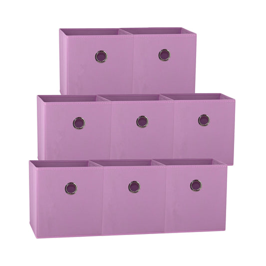 sorti-27x28x27-cm-light-pink-8-pack-foldable-storage-cubes-fabric-bookcase-organizers-for-toys-and-more www.mallsonline.com.au