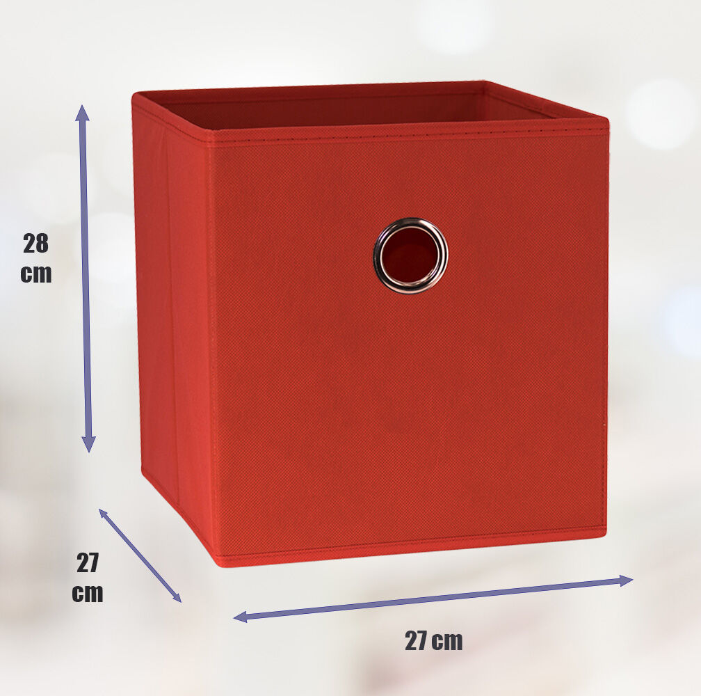 sorti-27x28x27-cm-red-8-pack-foldable-storage-cubes-fabric-bookcase-organizers-for-toys-and-more www.mallsonline.com.au