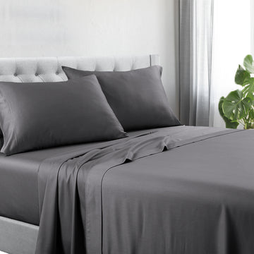 1200tc-hotel-quality-cotton-rich-sheet-set-king-single-charcoal www.mallsonline.com.au