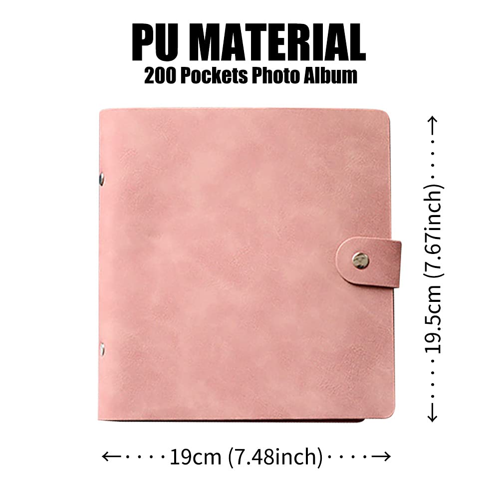 lifebea-200-pockets-photo-album-for-fujifilm-instax-mini-11-12-9-40-evo-liplay-8-7-instant-camera-photo-album-for-polaroid-kodak-hp-zink-2x3-photo-pink www.mallsonline.com.au