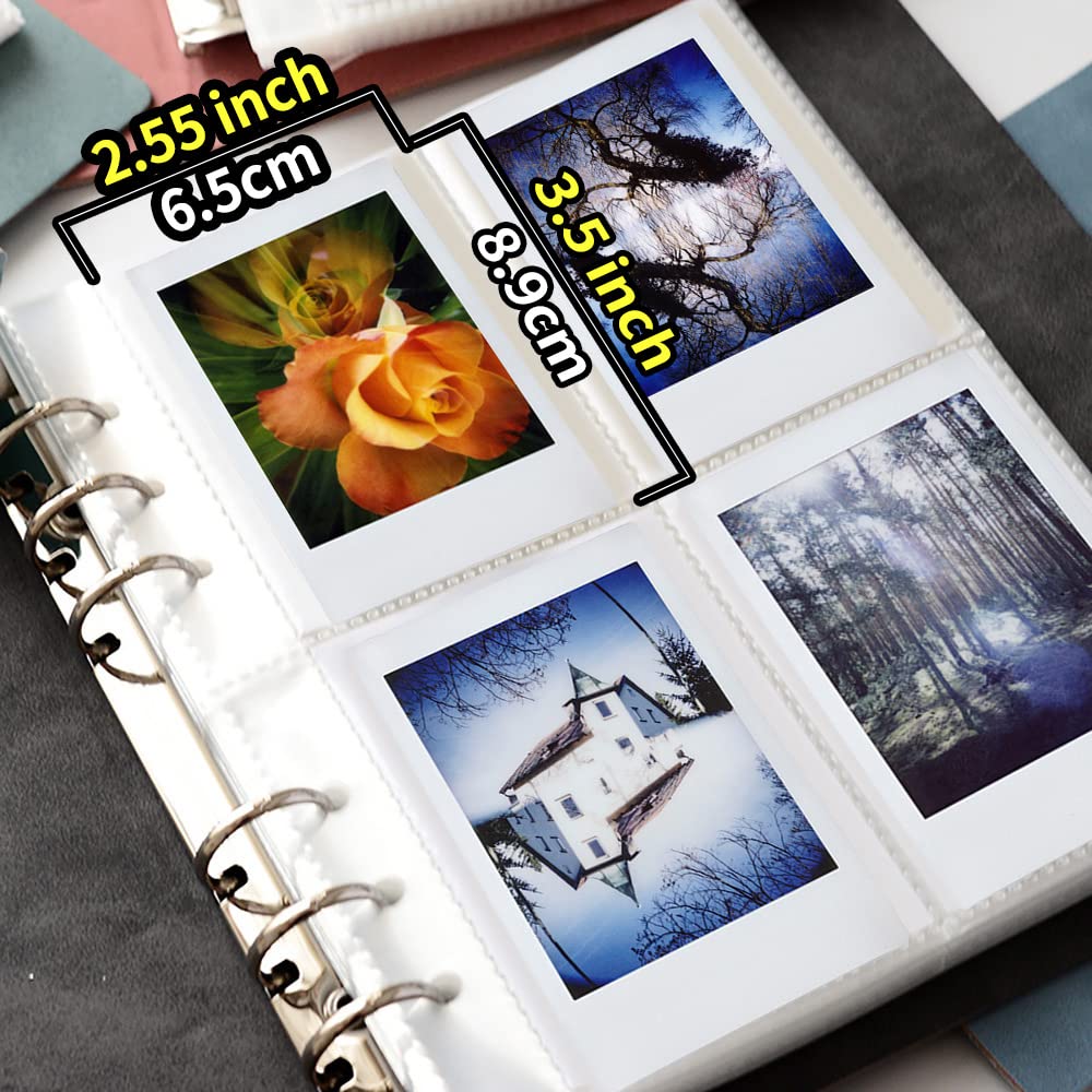 lifebea-200-pockets-photo-album-for-fujifilm-instax-mini-11-12-9-40-evo-liplay-8-7-instant-camera-photo-album-for-polaroid-kodak-hp-zink-2x3-photo-stone-blue www.mallsonline.com.au