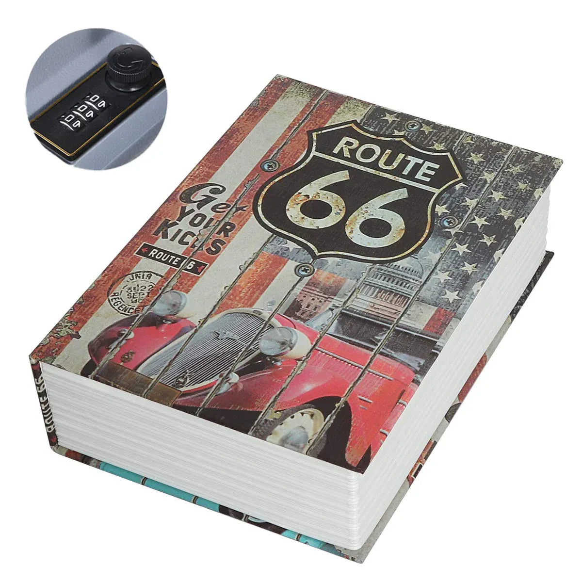 Hidden Book Safe Lock Box for Home and Office Cash Watch Document Storage - 4