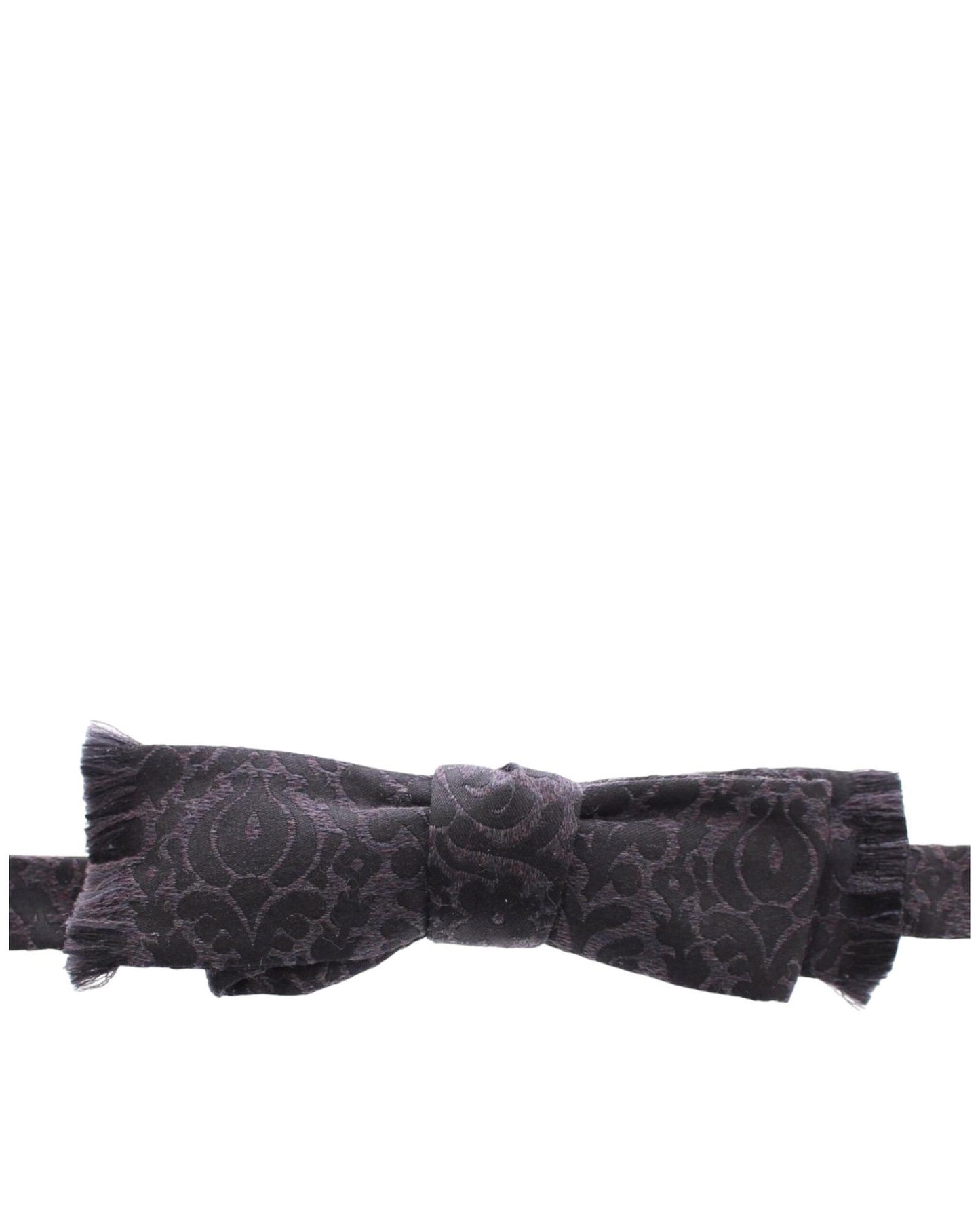Exclusive Dolce & Gabbana Bow Tie with Paisley Pattern One Size Men