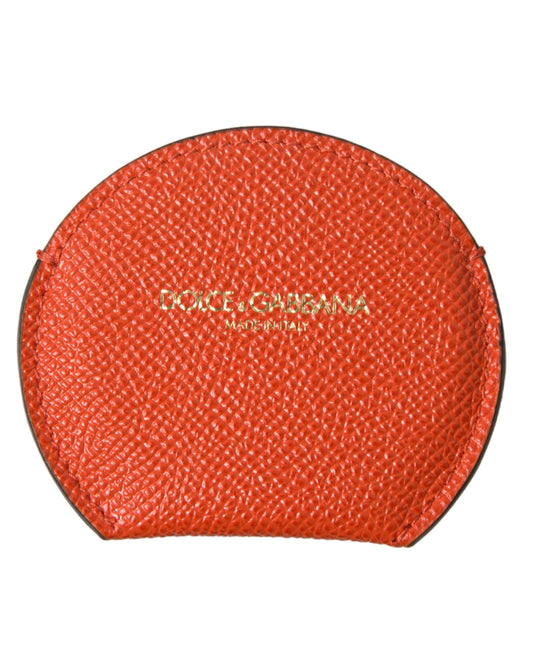 dolce-gabbana-womens-orange-calfskin-leather-round-logo-hand-mirror-holder-one-size-1