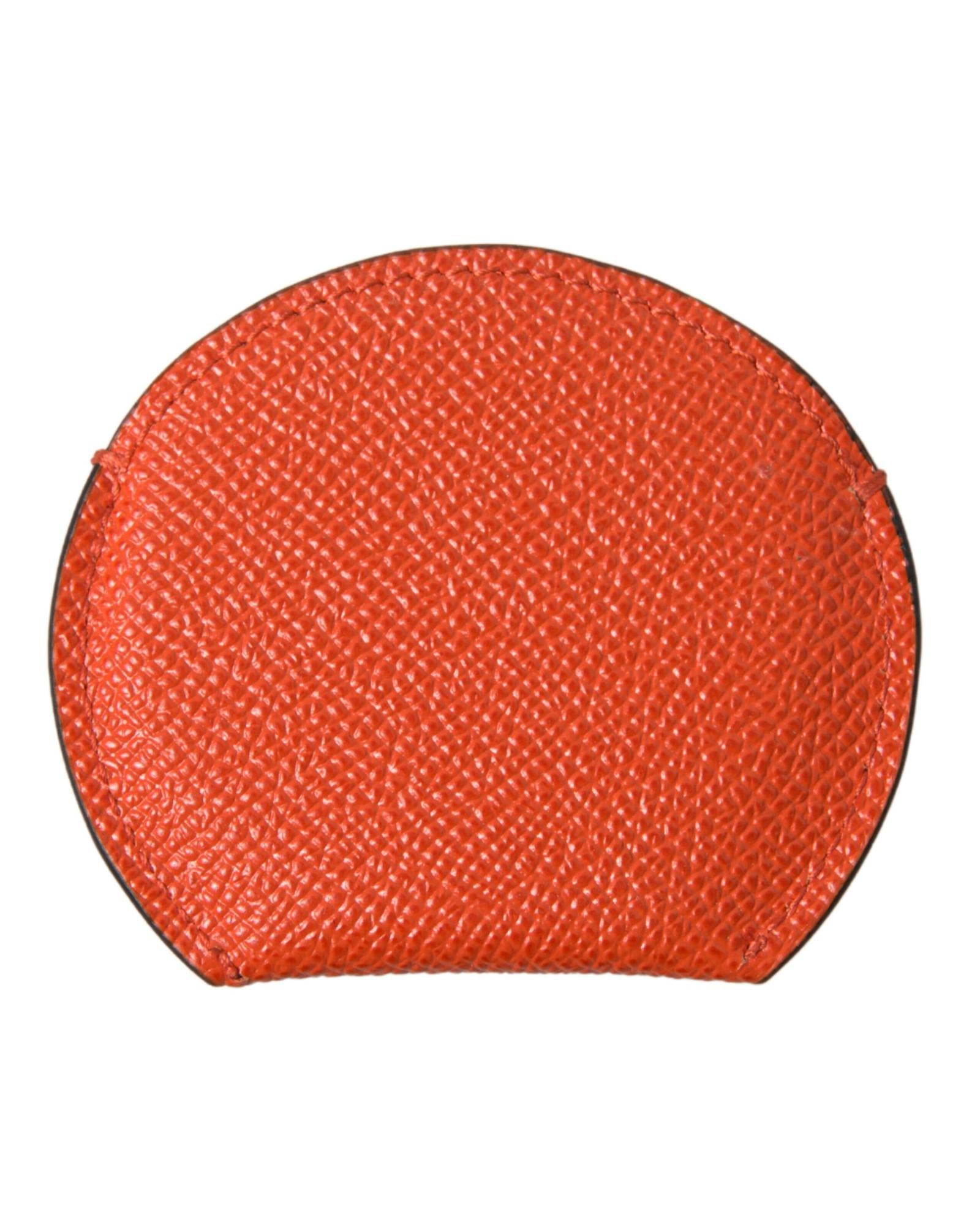 dolce-gabbana-womens-orange-calfskin-leather-round-logo-hand-mirror-holder-one-size-1