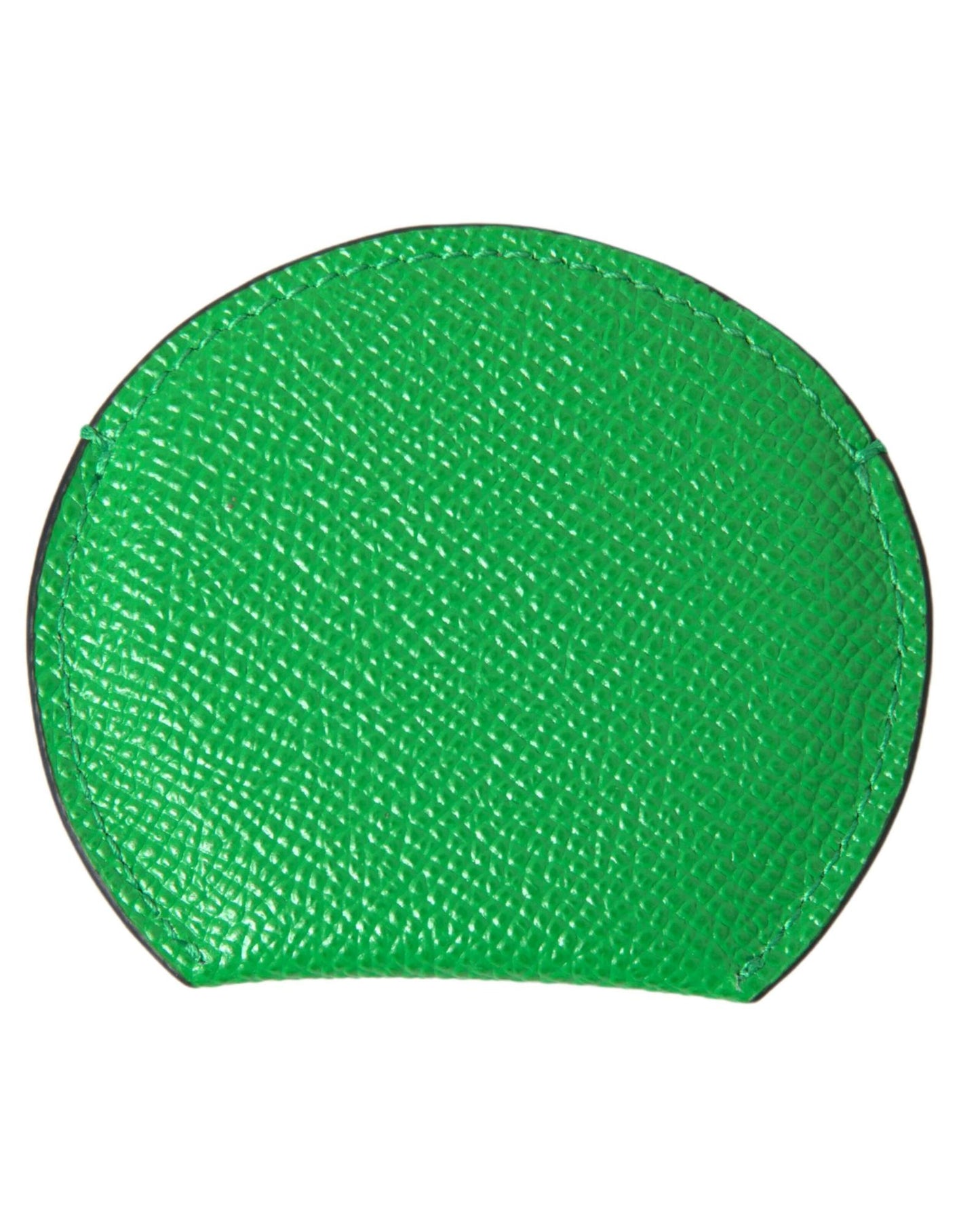 dolce-gabbana-womens-green-calfskin-leather-round-logo-hand-mirror-holder-one-size