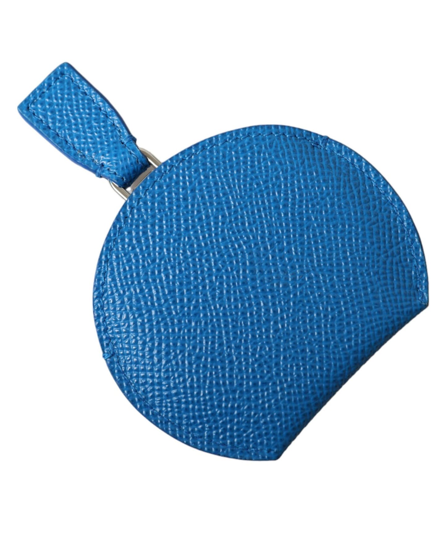 dolce-gabbana-womens-blue-calfskin-leather-round-logo-hand-mirror-holder-one-size
