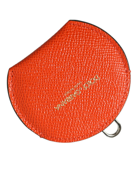 dolce-gabbana-womens-orange-calfskin-leather-round-logo-hand-mirror-holder-one-size