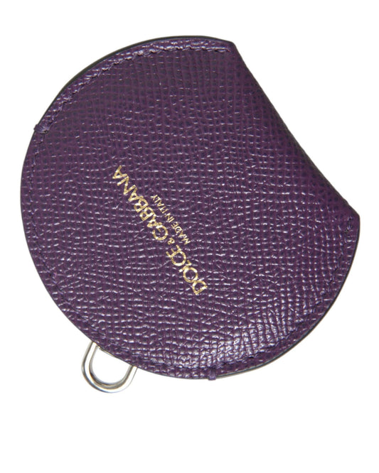 dolce-gabbana-womens-purple-calfskin-leather-round-logo-hand-mirror-holder-one-size