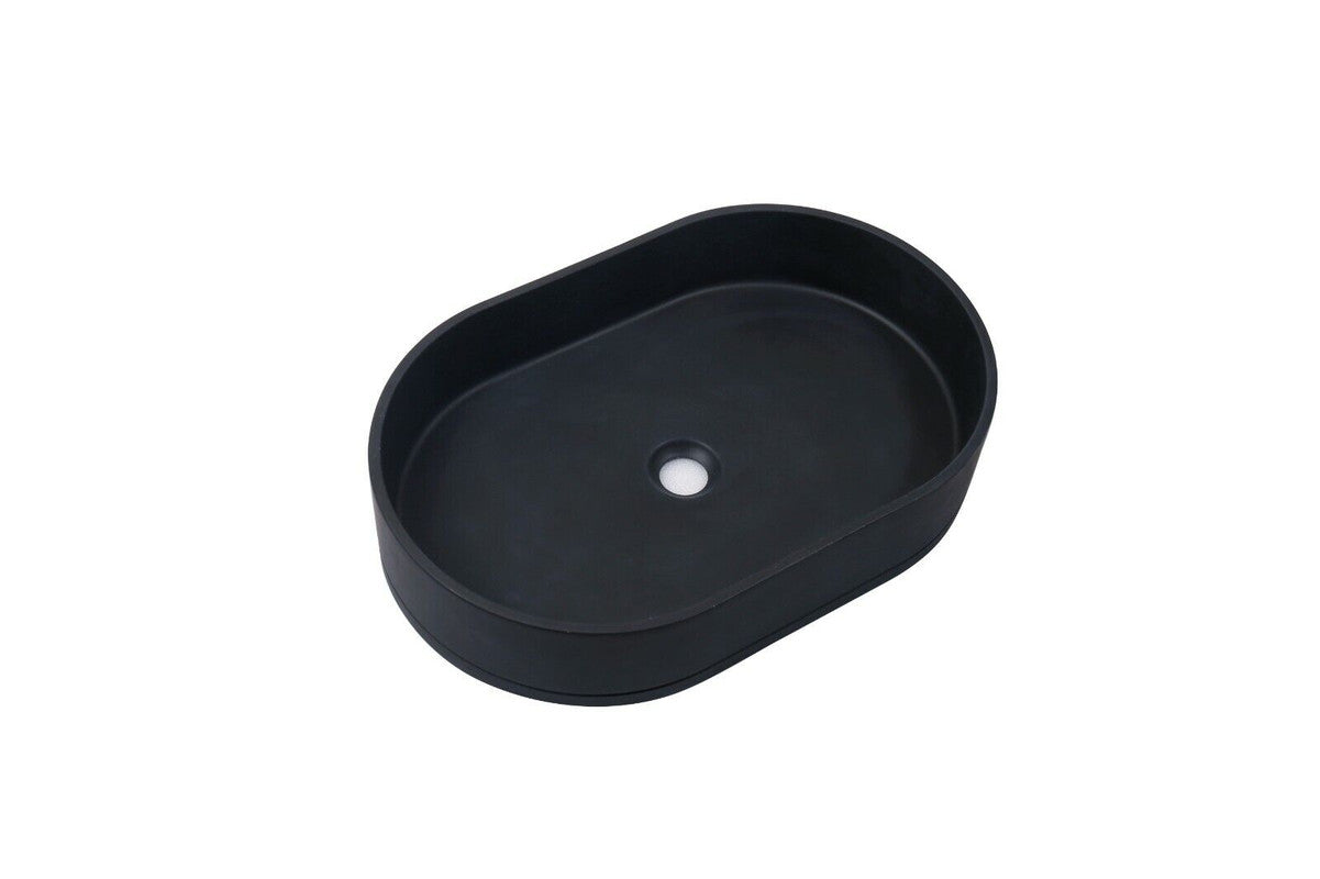 ultra-modern-concrete-cement-wash-basin-counter-top-matte-black-oval-basin www.mallsonline.com.au