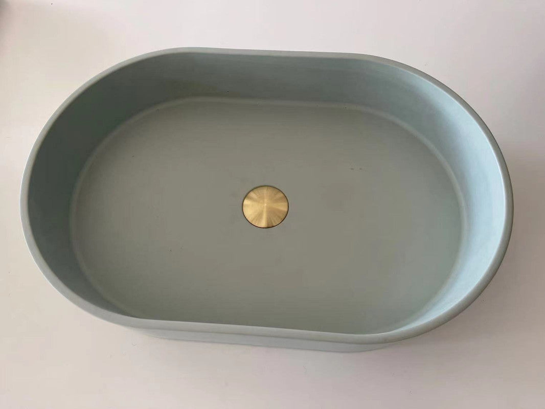 ultra-modern-concrete-cement-wash-basin-counter-top-matte-mint-green-oval-basin www.mallsonline.com.au