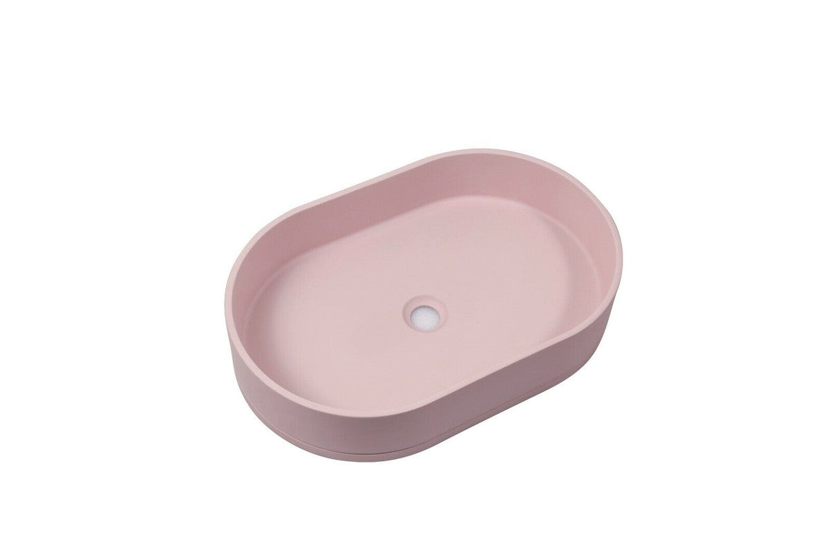 ultra-modern-concrete-cement-wash-basin-counter-top-matte-pink-oval-basin www.mallsonline.com.au