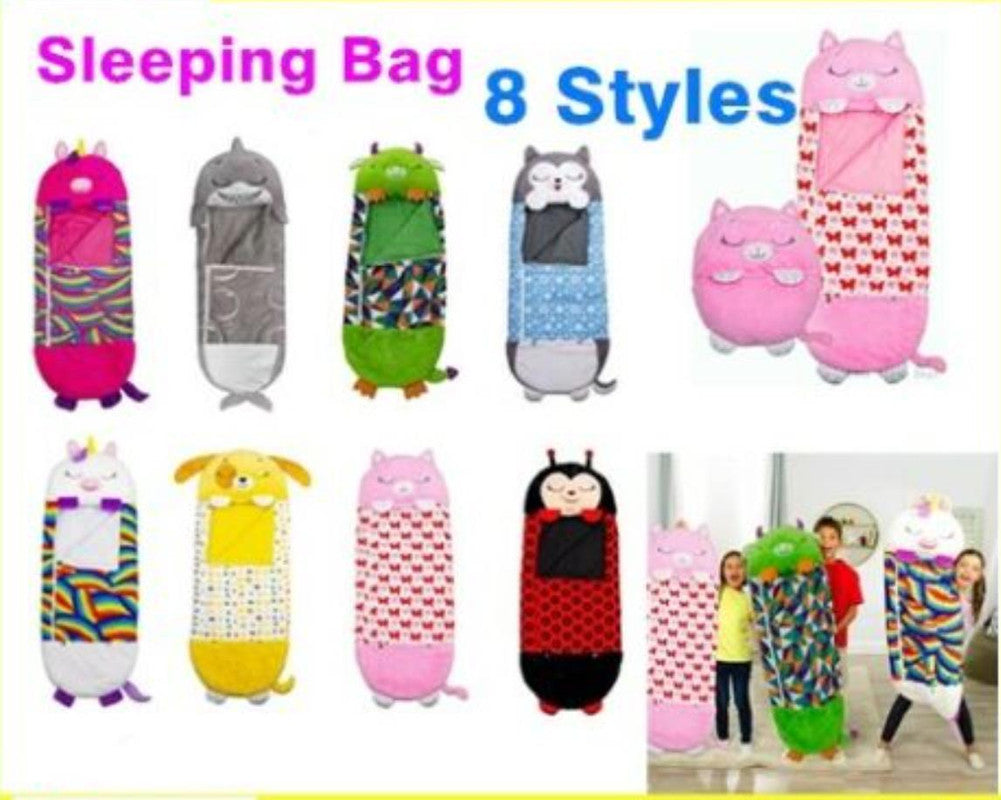 2022-sleeping-bag-happy-nappers-kids-children-blanket-winter-fluffy-warm-xmas-gift www.mallsonline.com.au