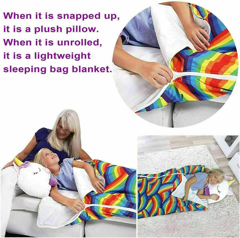 2022-sleeping-bag-happy-nappers-kids-children-blanket-winter-fluffy-warm-xmas-gift www.mallsonline.com.au