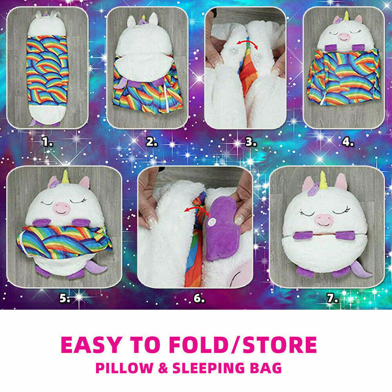 2022-sleeping-bag-happy-nappers-kids-children-blanket-winter-fluffy-warm-xmas-gift www.mallsonline.com.au