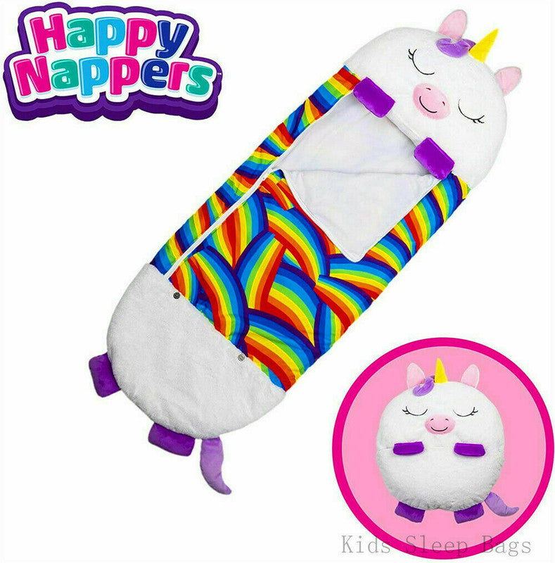 2022-sleeping-bag-happy-nappers-kids-children-blanket-winter-fluffy-warm-xmas-gift www.mallsonline.com.au