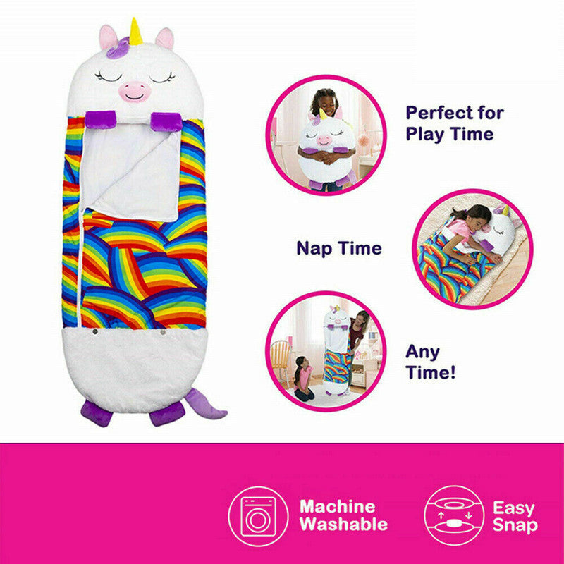 2022-sleeping-bag-happy-nappers-kids-children-blanket-winter-fluffy-warm-xmas-gift www.mallsonline.com.au