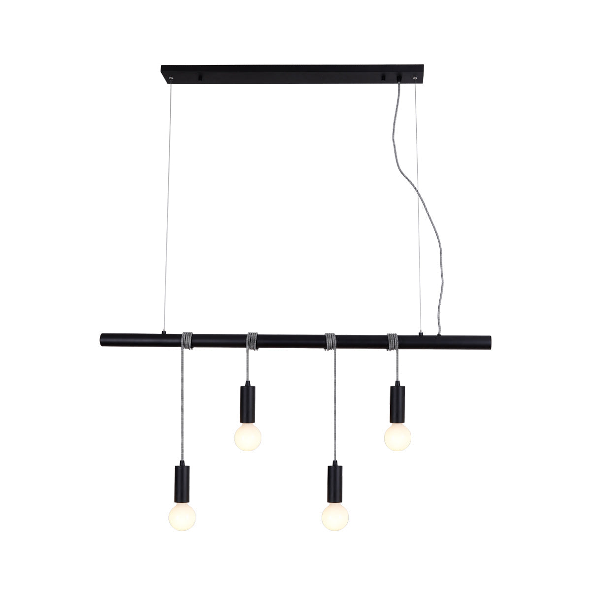 bikkel-4-lights-pendant-light-black www.mallsonline.com.au