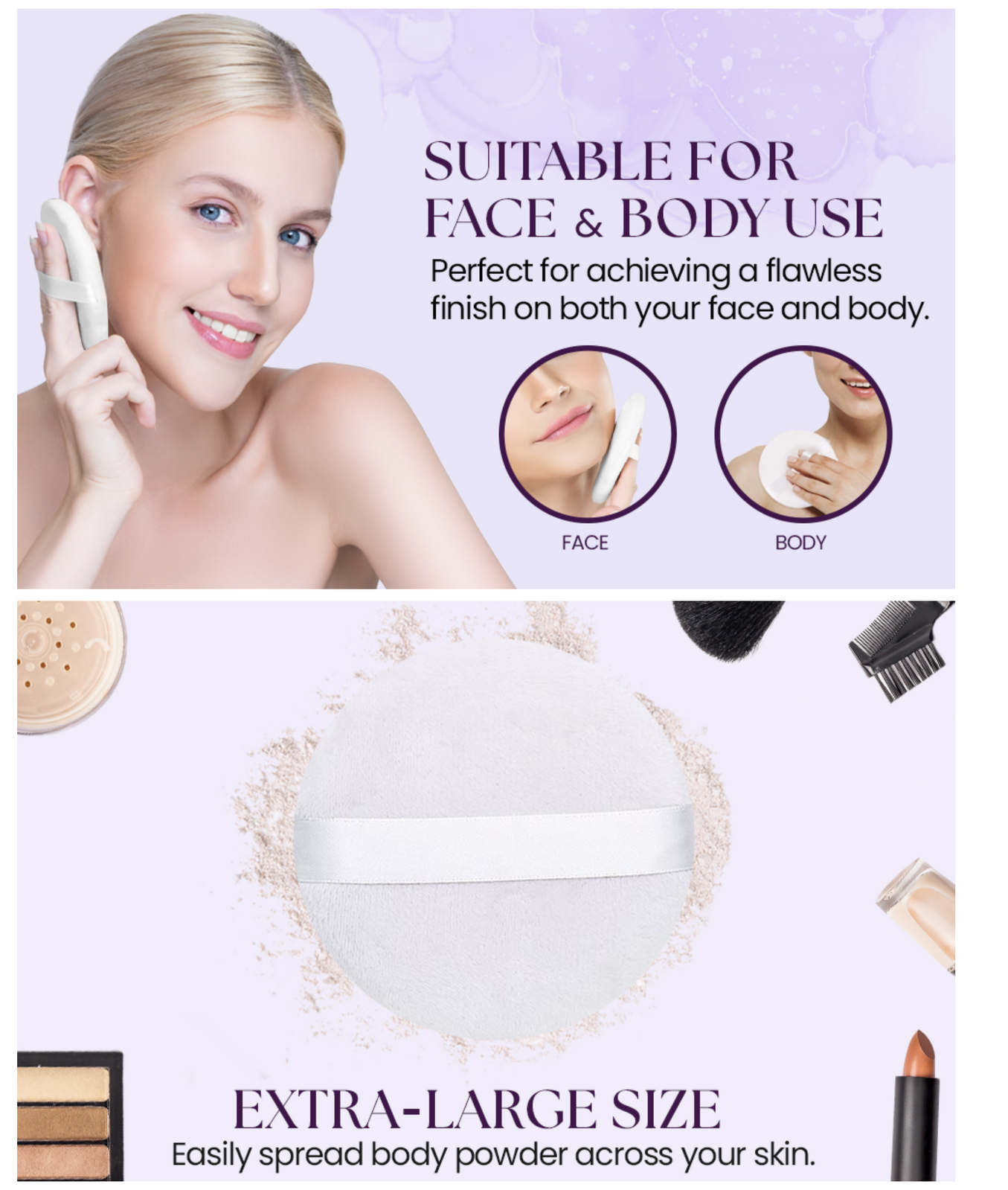 3x-4-5-jumbo-extra-large-powder-puff-100-pure-cotton-soft-fluffy-washable-for-makeup at www.mallsonline.co.au